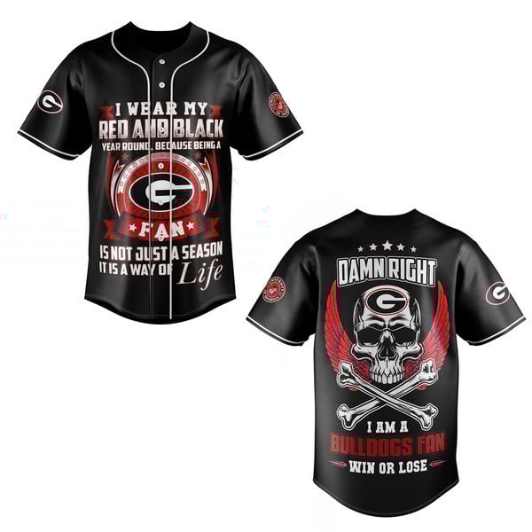 Georgia Bulldogs Baseball Jersey For Fans