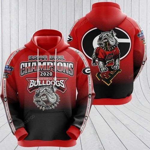 GEORGIA BULLDOGS CHAMPIONS 2020 Hoodie  Zip Hoodie Version 2402