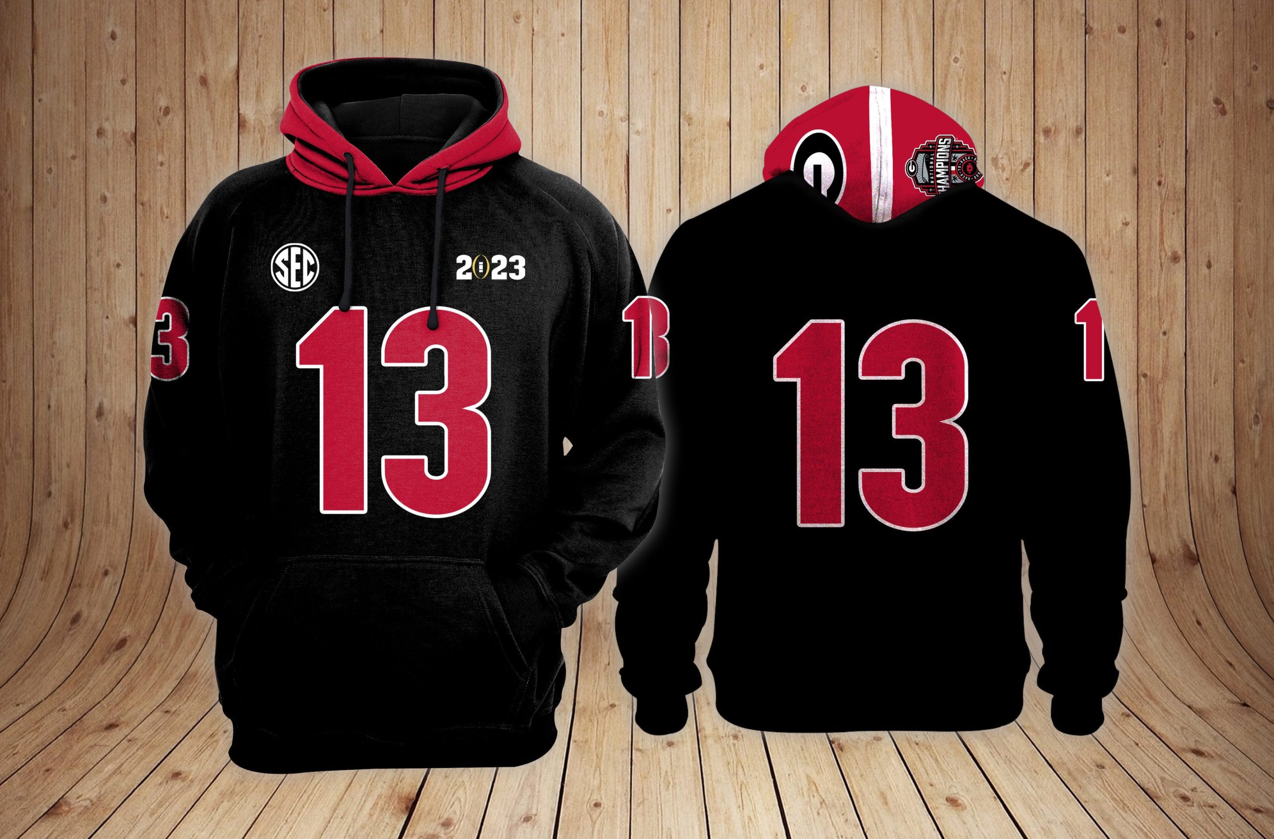 Georgia Bulldogs football NCAA Custom 3D Hoodie PT24059