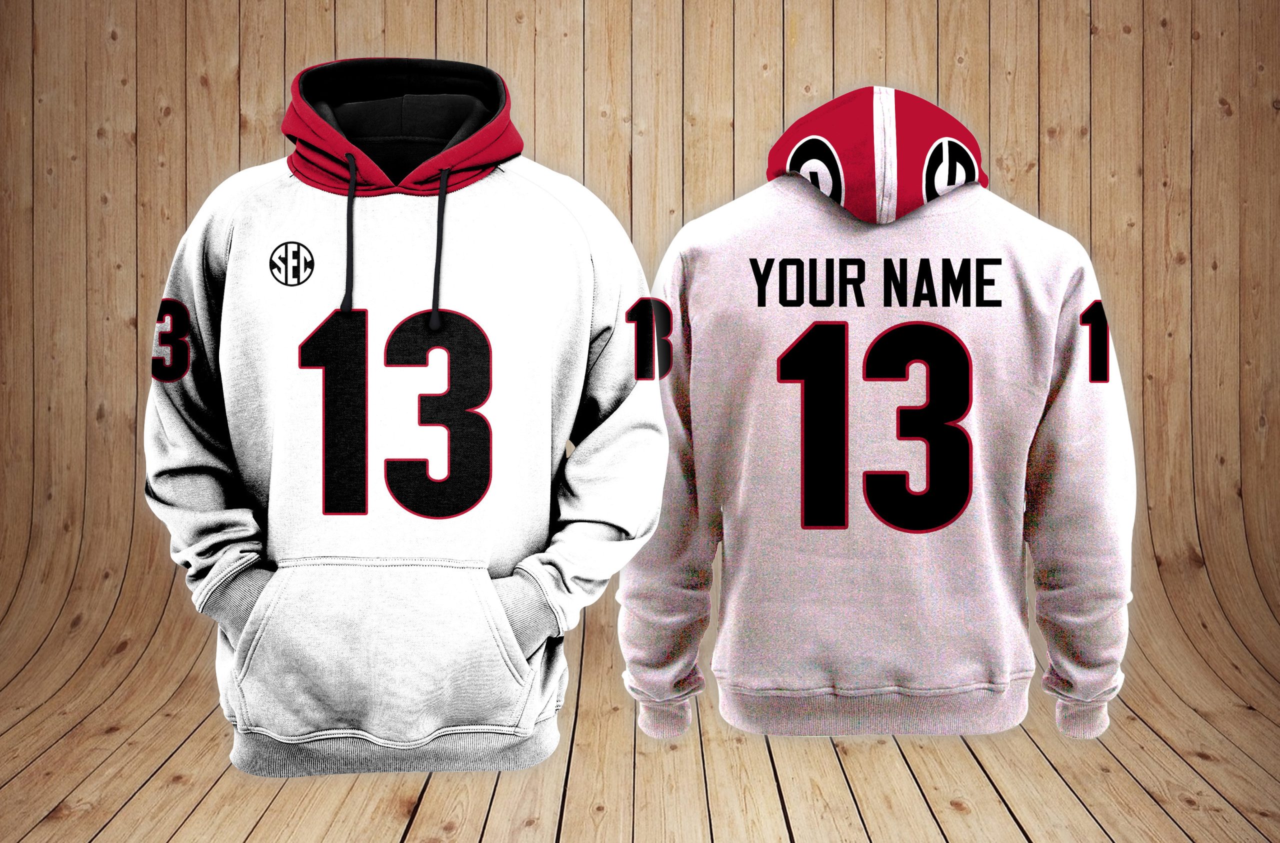 Georgia Bulldogs football NCAA Custom 3D Hoodie PT24273