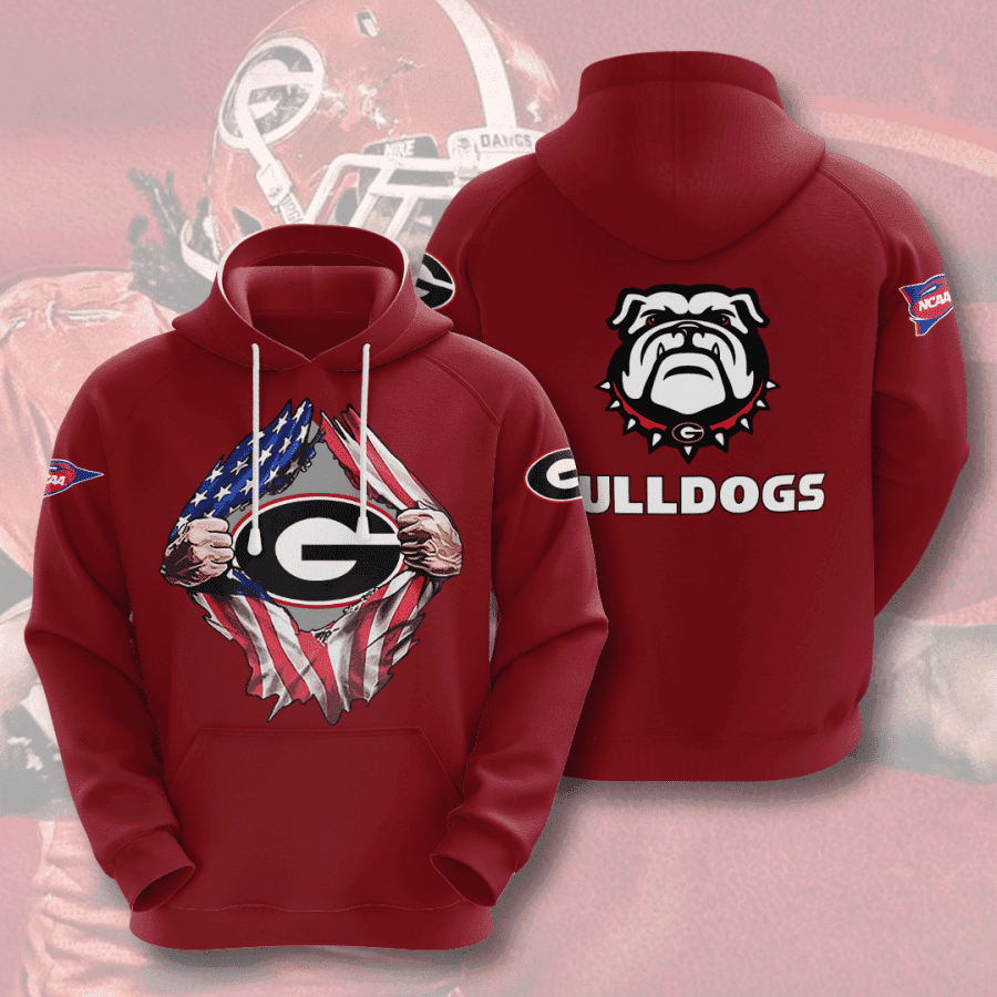 Georgia Bulldogs Hoodie  Zip Hoodie Version 2366