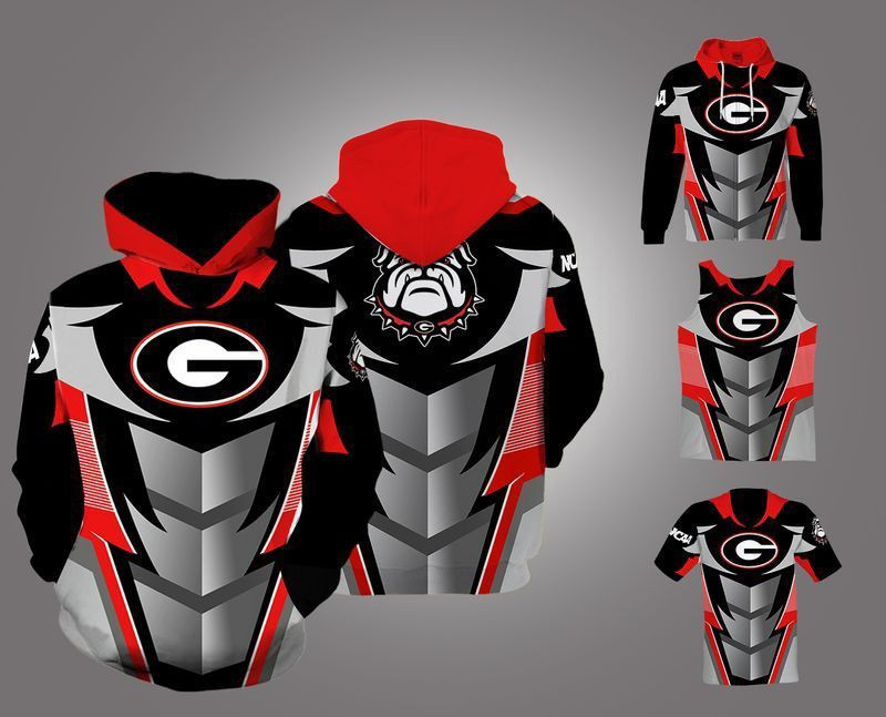 Georgia Bulldogs Ncaa Hoodie  Zip Hoodie