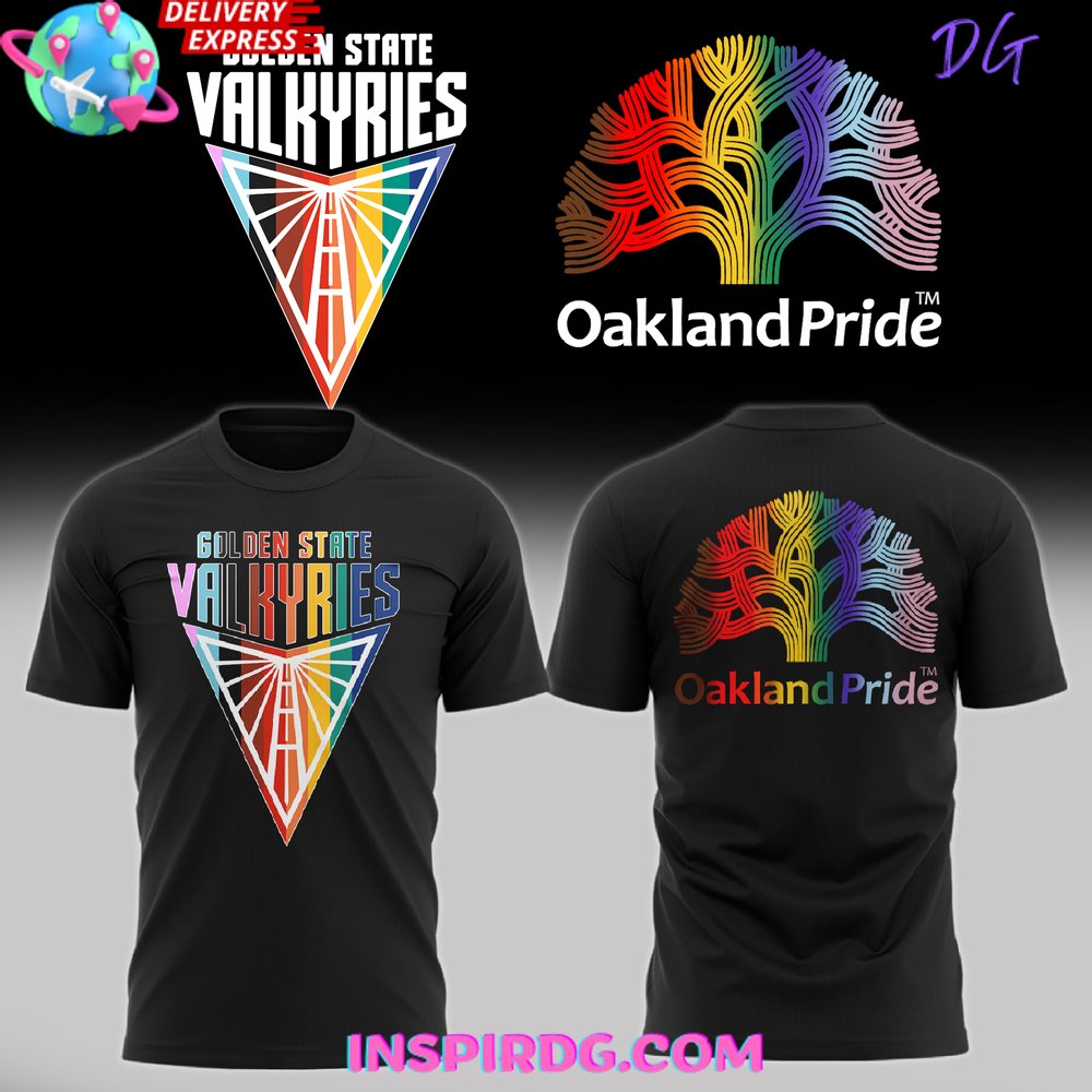 Golden State Valkyries Oakland Pride 2025 Black T-Shirt Gift For Sport Music Fans