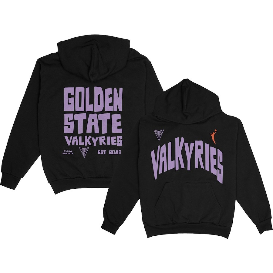 Golden State Valkyries Playa Society Eclipse Black Hoodie Basketball Fan Gift Ideas