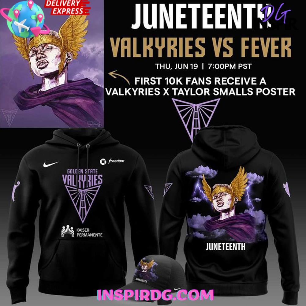 Golden State Valkyries x Juneteenth 2025 Special Hoodie Premium Merchandises