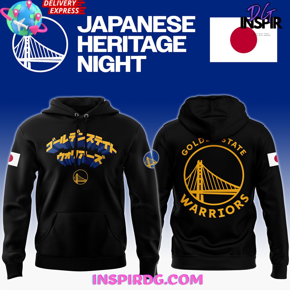 Golden State Warriors Japanese Heritage Night Edition Hoodie Gift For Sport Music Fans