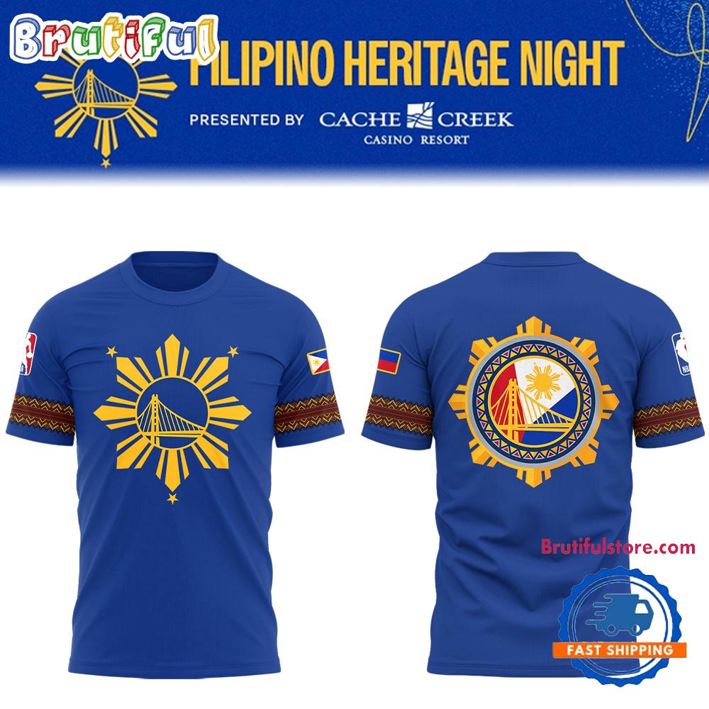 Golden State Warriors Native American Filipino Heritage New T Shirt