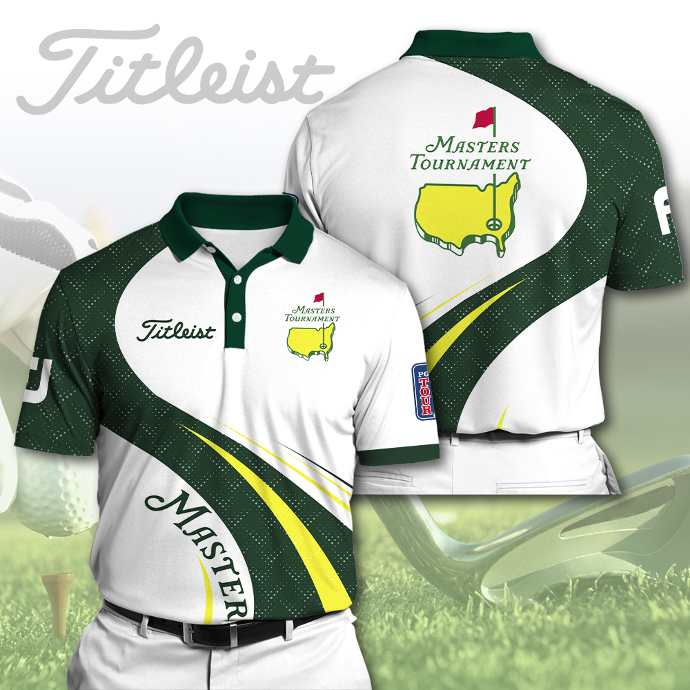 Golf Masters Tournament Titl 3D Polo Shirt Awesome Golf Gifts