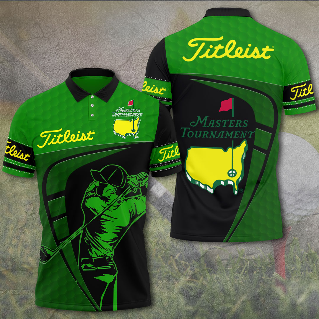 Golf Masters Tournament Titl 3D Polo Shirt Golf Gift For Fans