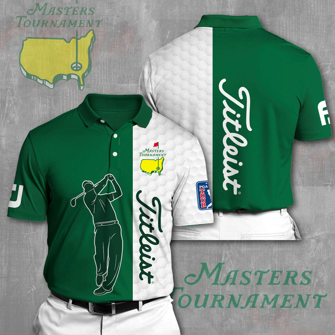 Golf Masters Tournament Titl 3D Polo Shirt Golf Gift Ideas