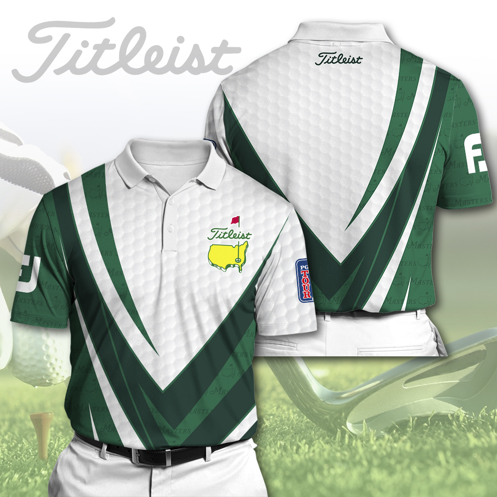 Golf Masters Tournament Titl 3D Polo Shirt Golf Gifts For Men