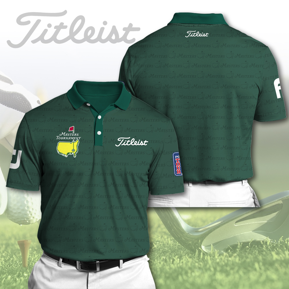 Golf Masters Tournament Titl 3D Polo Shirt Good Golf Gifts
