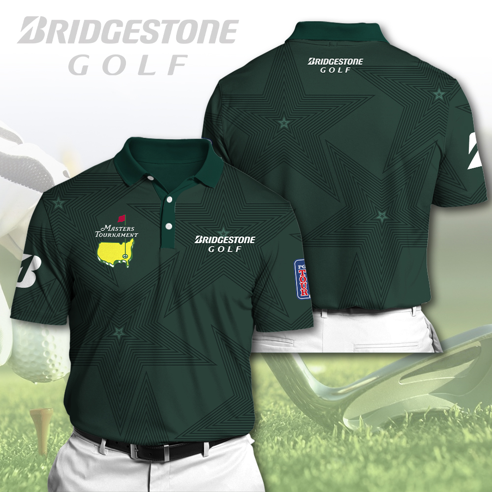 Golf Masters Tournament X Bridgestone Golf 3D Polo Shirt Cool Golf Gifts