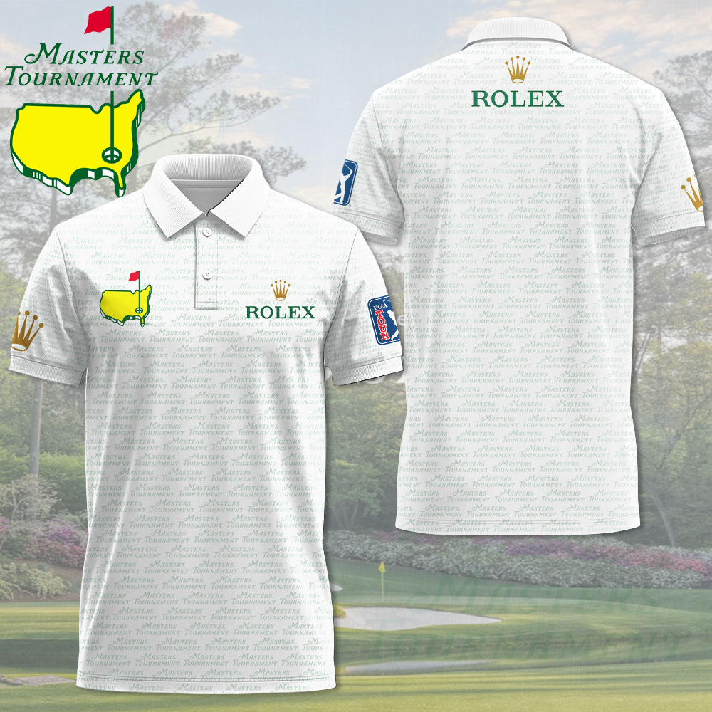 Golf Masters Tournament X Rolex 3D Polo Shirt Golf Gifts For Dad