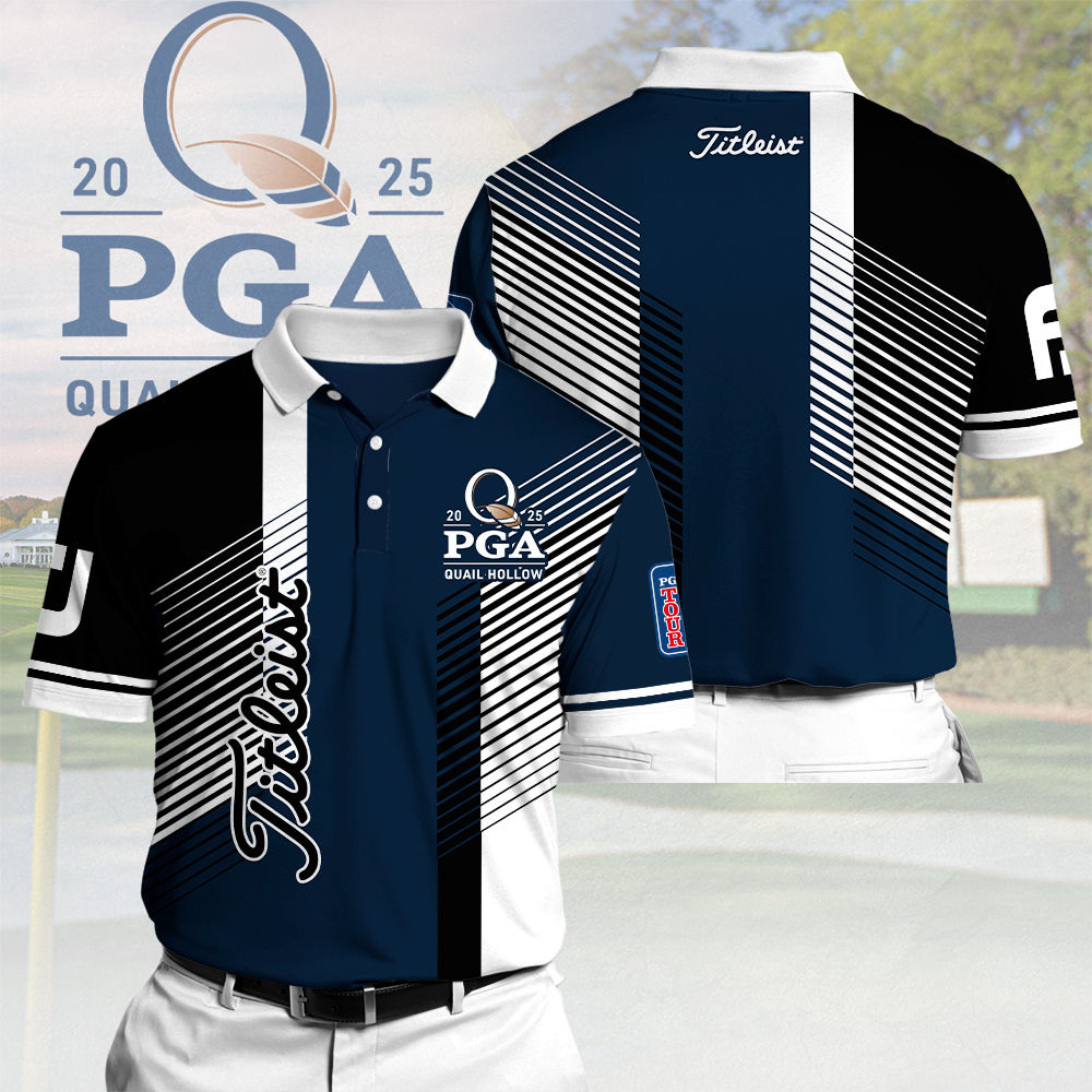 Golf PGA Championship TITL 3D Polo Shirt Top Gifts For A Golfer