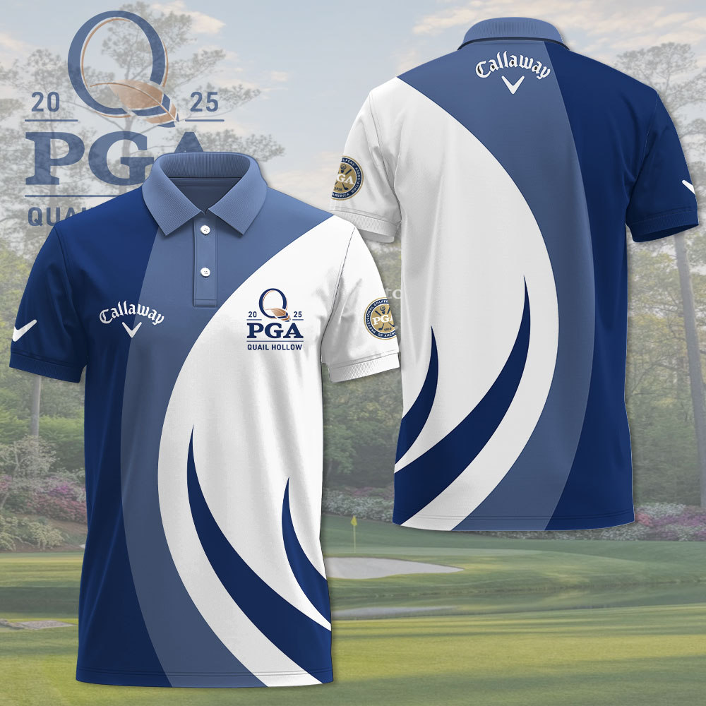 Golf PGA Championship x CALW 3D Polo Shirt Golf And Gifts