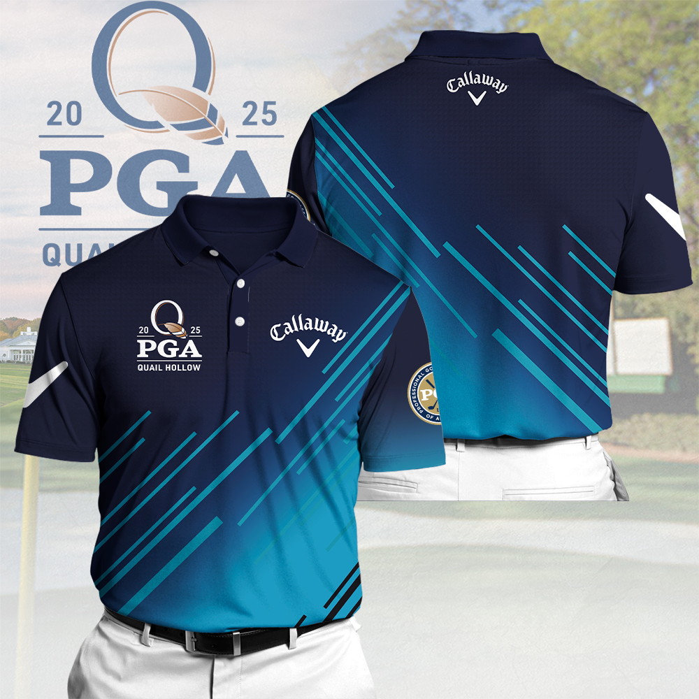 Golf PGA Championship x CALW 3D Polo Shirt Good Golf Gifts