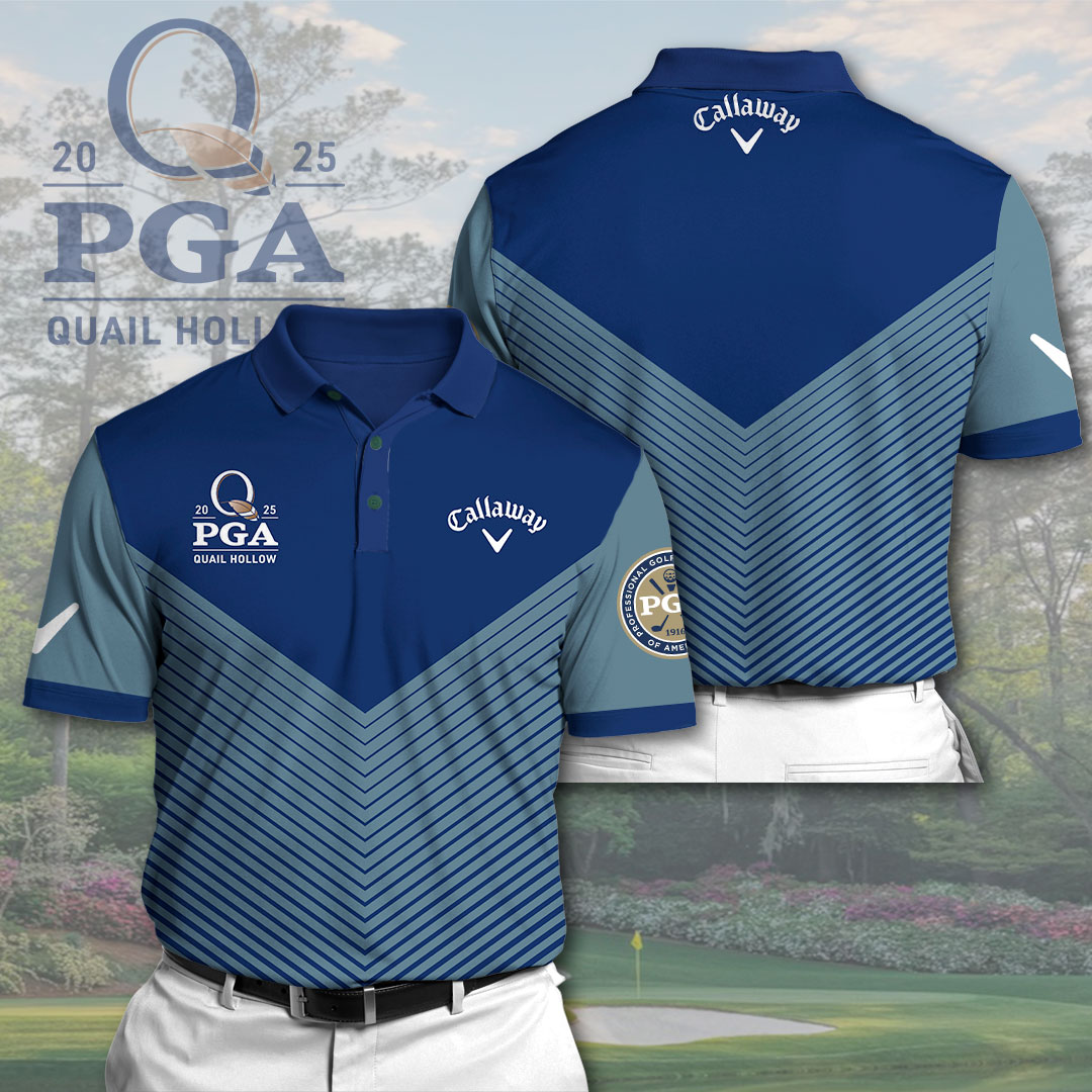 Golf PGA Championship x CALW 3D Polo Shirt Mens Gifts Golf