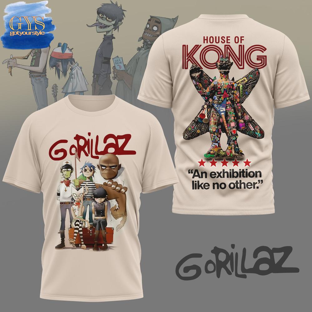 Gorillaz House of Kong T-Shirt Premium Merchandises
