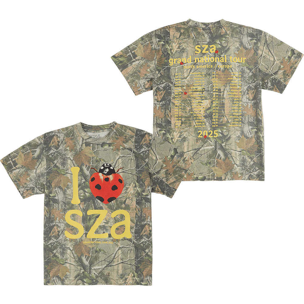 Grand National Tour Merch SZA Camo T-Shirt I Heart SZA Shirt Awesome Fatherâ€™s Day Gifts