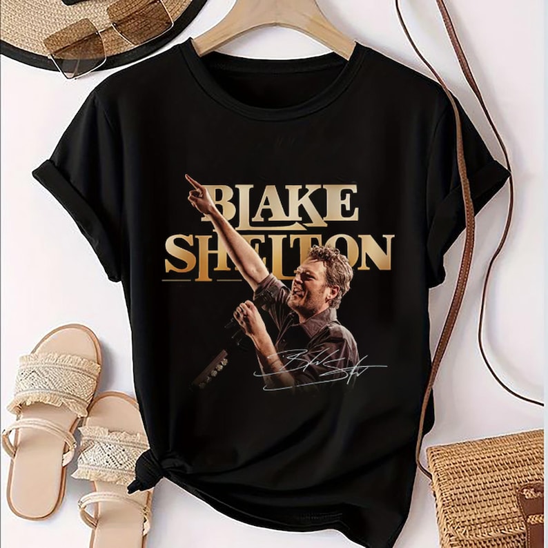 Graphic Black Shelton Shirt, Blake Shelton 2025 Fan Gift, Blake Shelton Tour Merch, Blake Shelton Country Music Fan Shirt Gift For Sport Music Fans