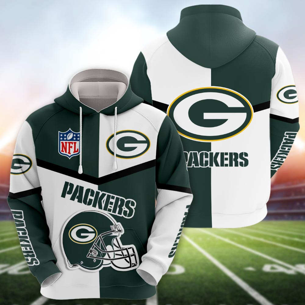 Green Bay Packers 3D printed Sweatshirt Hoodie Zipped Hoodie