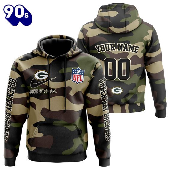 Green Bay Packers Camo NFL Football Team Hoodie
