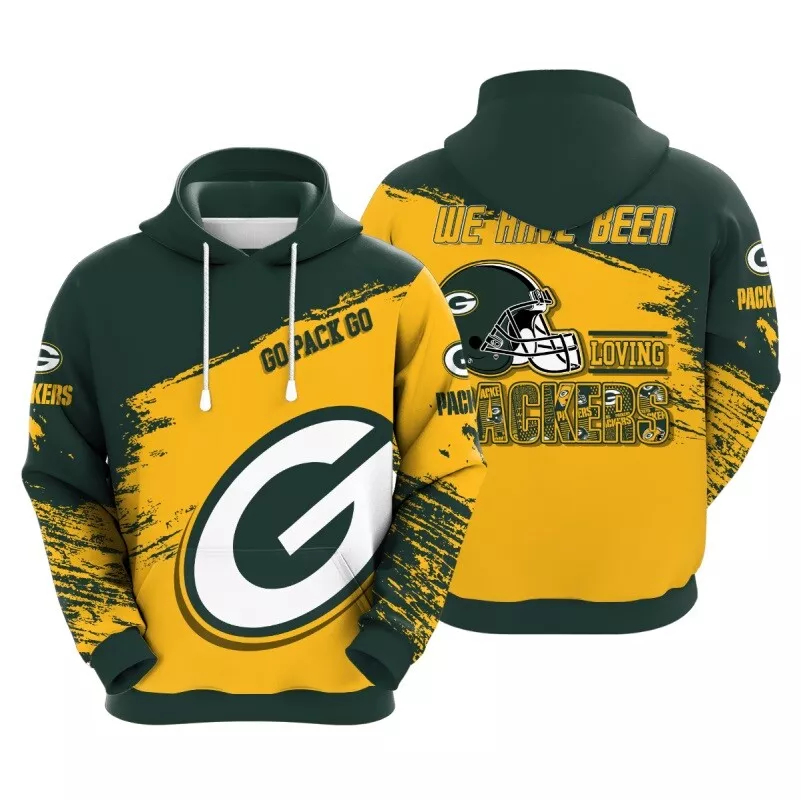Green Bay Packers Go Pack Go NFL Football Team Hoodie