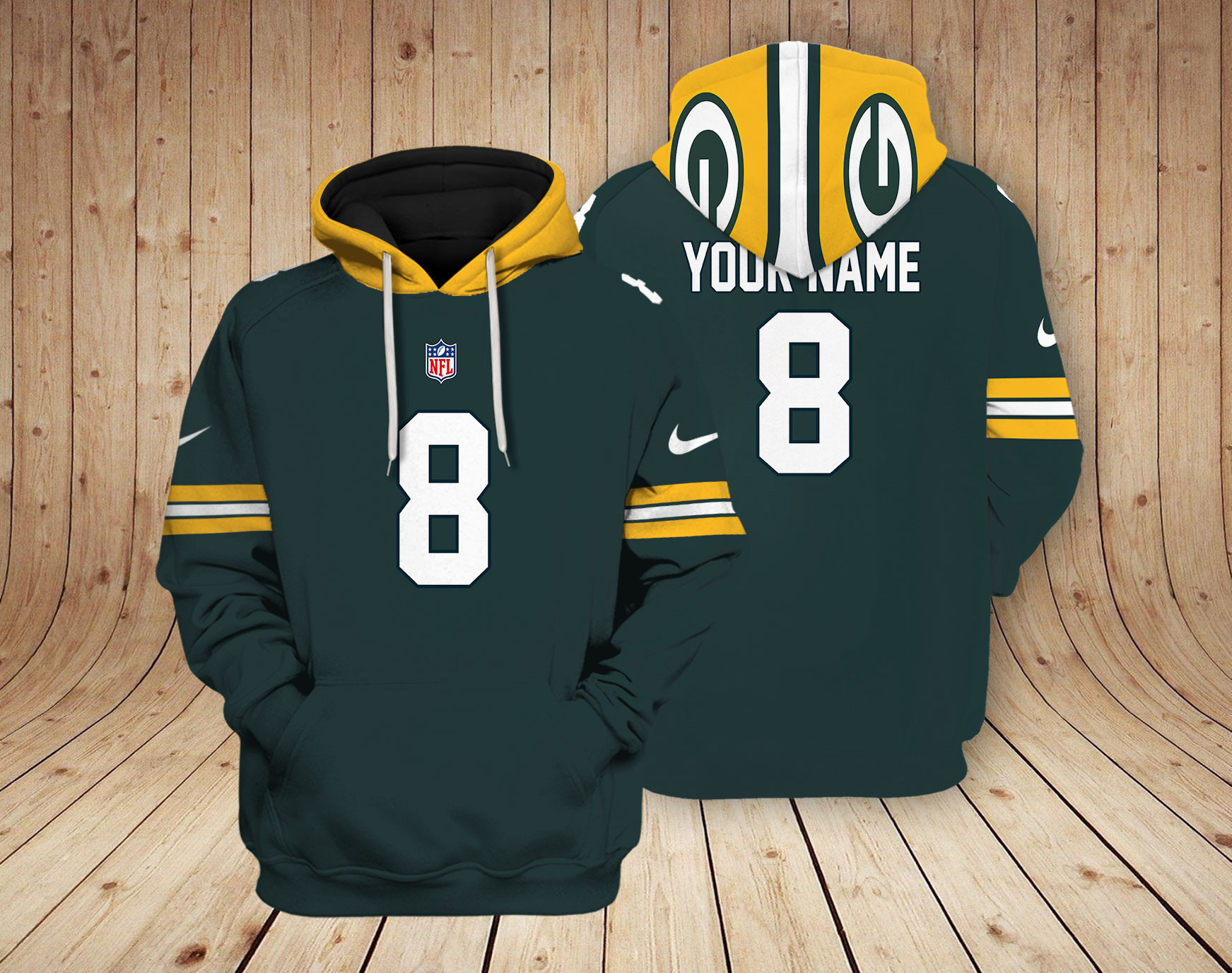 Green Bay Packers NFL Team 3D Hoodie