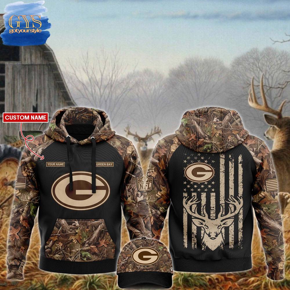 Green Bay Packers NFL x Hunting 2024 Limited Edition Hoodie Gift For Sport Music Fans