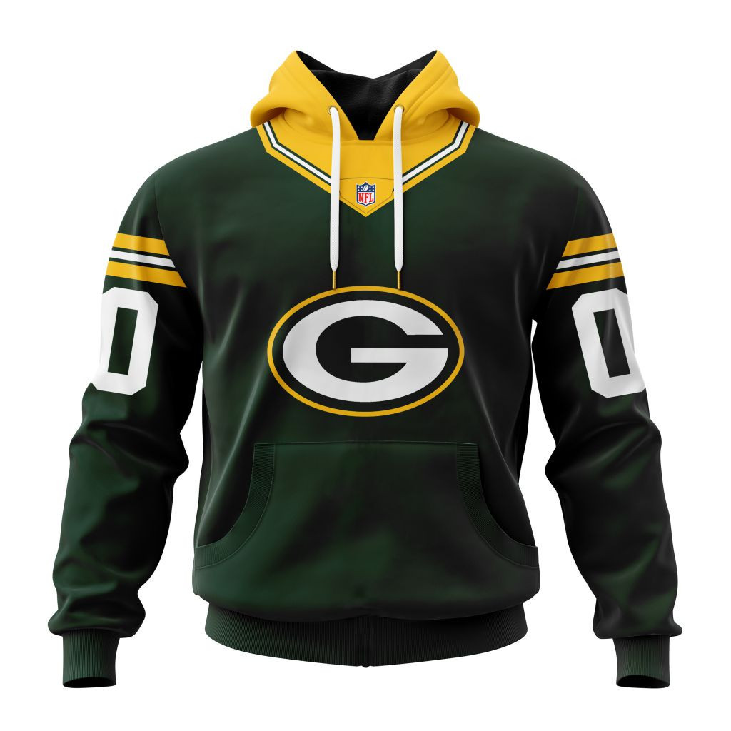 Green Bay Packers Specialized Design Personalized Letters Number V24101201 Hoodie