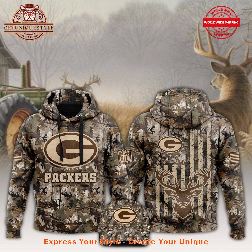 Green Bay Packers x Hunting 2024 Hoodie