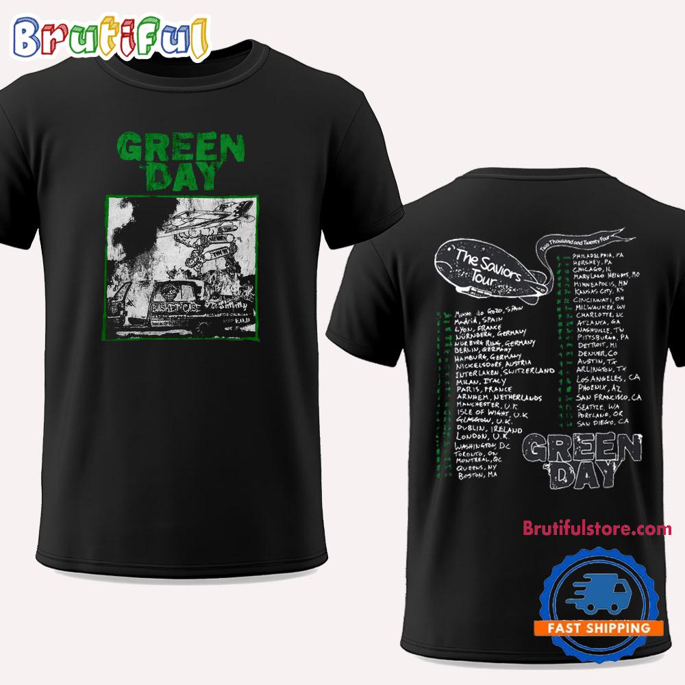 Green Day Riot Trio The Saviors Tour 2024 Unisex T Shirt