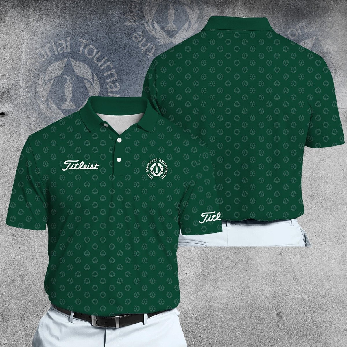 Green The Memorial Tournament Men Polo Shirt Gifts For Golf Lovers
