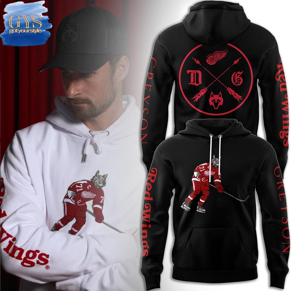 Greyson x Detroit Red Wings Limited Edition Black Hoodie Premium Merchandises