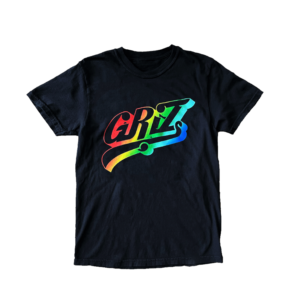 Griz Merch Griz Essentials Rainbow Swoop Logo T-Shirt Gifts For DJ Fans
