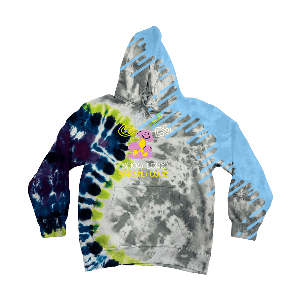Griz Merch Griz Shroom Bloom Sidewinder Tie Dye Hoodie Gifts For DJ Fans