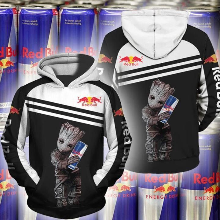 Groot Loves Red Bull Hoodie  Zip Hoodie