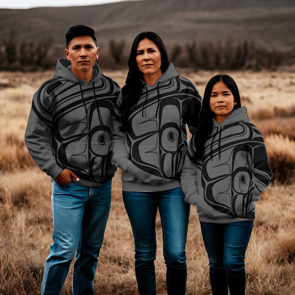 Haida Art Northwest Coast Style Hoodie Haida Symbolism Design Hoodie Men Women Gift
