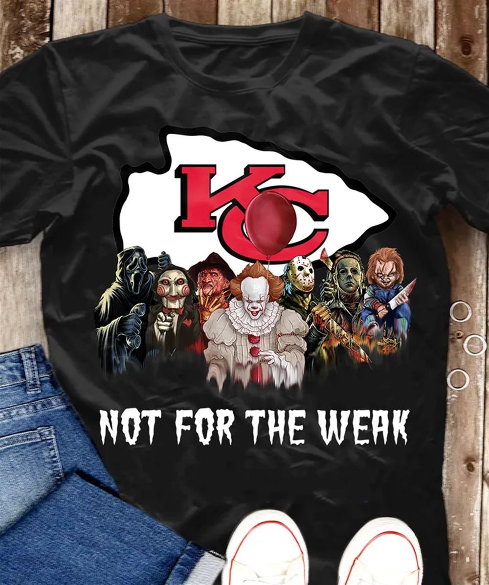 Halloween Kansas City Chiefs Not For The Weak T Shirt Show Your Team Spirit