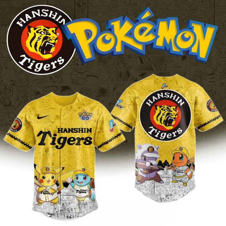 Hanshin Tigers x Pokemon Baseball Jersey Gifts For Baseball Lovers