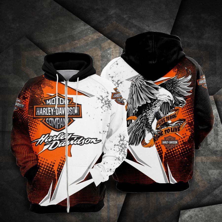 Harley Davidson Hoodie  Zip Hoodie Style 2312 Gift For Sport Music Fans