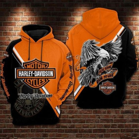 Harley Davidson Hoodie  Zip Hoodie Style 2341 Gift For Sport Music Fans