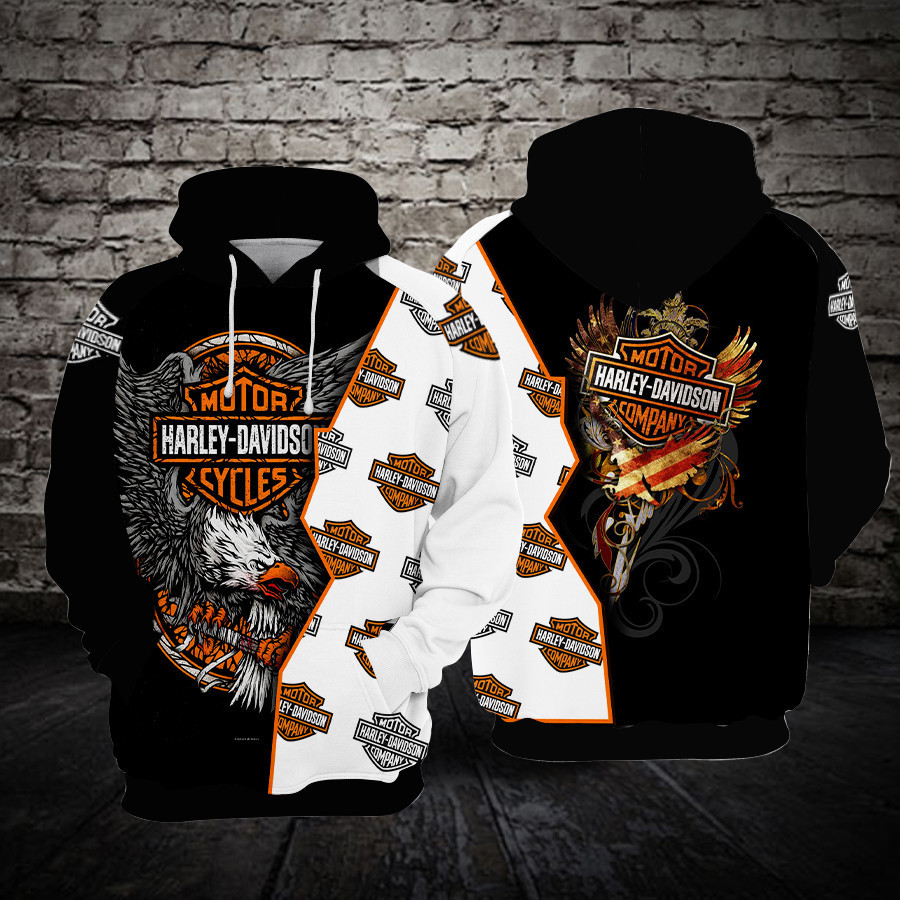 Harley Davidson Hoodie  Zip Hoodie Version 1991