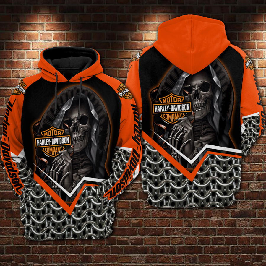 Harley Davidson Hoodie  Zip Hoodie Version 2000