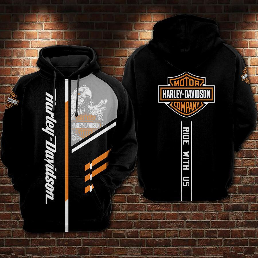 Harley Davidson Hoodie  Zip Hoodie Version 2005