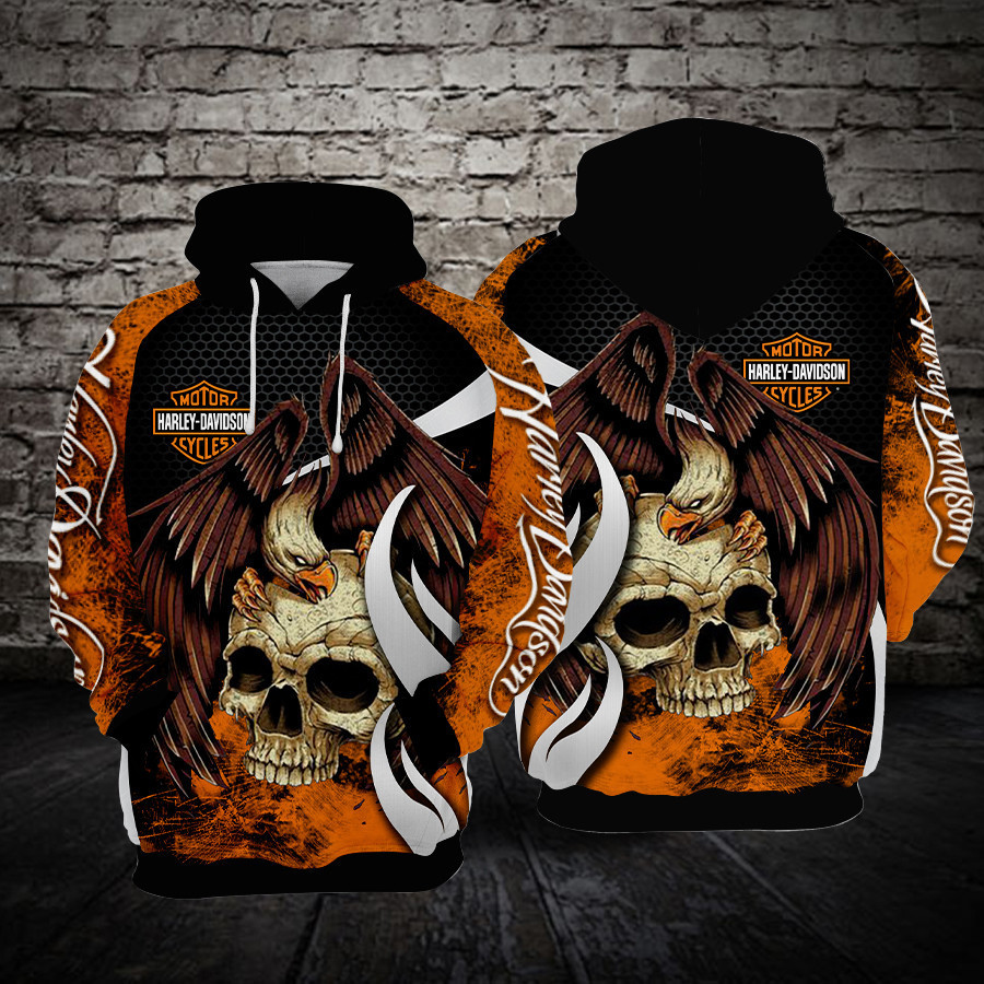 Harley Davidson Hoodie  Zip Hoodie Version 2007