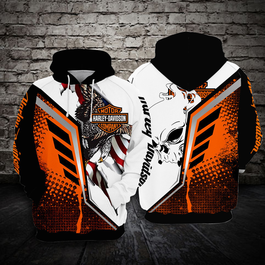 Harley Davidson Hoodie  Zip Hoodie Version 2009