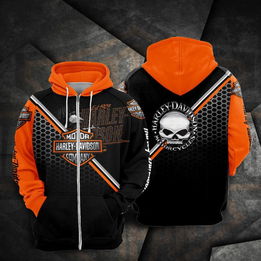 Harley Davidson Hoodie  Zip Hoodie Version 2014