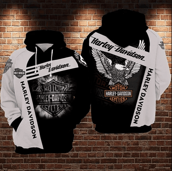Harley Davidson Hoodie  Zip Hoodie Version 2033